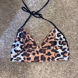 Cheetah Print Bathing suit Top